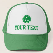 Pickleball Baller Funny Custom Text Name Trucker Pet (Voorkant)