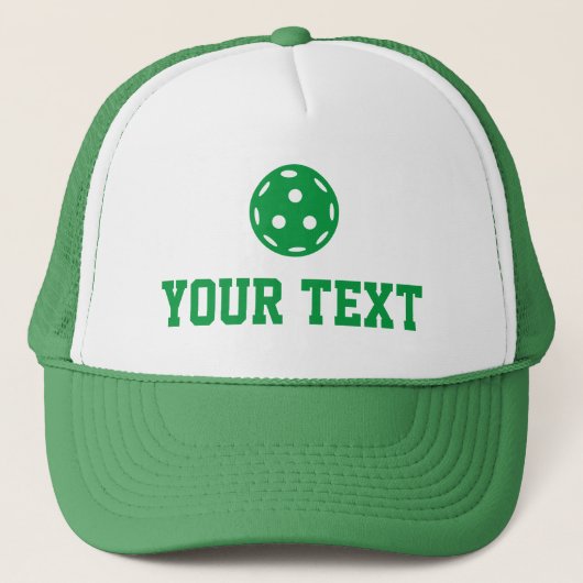 Pickleball Baller Funny Custom Text Name Trucker Pet (Voorkant)
