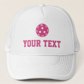 Pickleball Baller Funny Custom Text Name Trucker Pet (Voorkant)