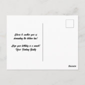 Pickleball Ballonnen Confetti Gefeliciteerd Verjaa Briefkaart (Achterkant)