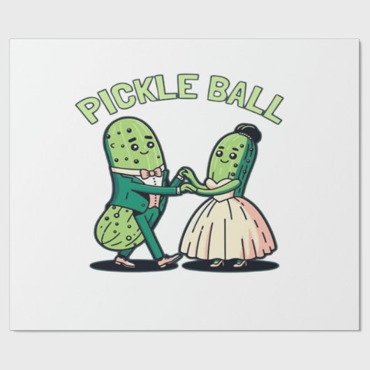 Pickleball Ballroom dansen Cadeaupapier (Vlak)