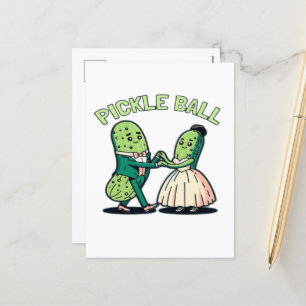 Pickleball Ballroom dansen Feestdagenkaart