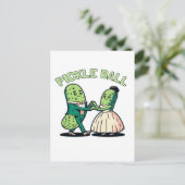 Pickleball Ballroom dansen Feestdagenkaart (Staand voorkant)