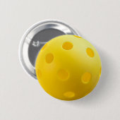 Pickleball Balls - Gele Pickleball Button (Voorkant /achterkant)