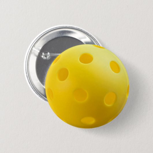 Pickleball Balls - Gele Pickleball Button (Voorkant /achterkant)