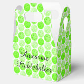 Pickleball Balls - Green Pickleball Balls op White Bedankdoosjes (Geopend)