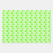 Pickleball Balls - Green Pickleball Balls op White Inpakpapier Vel (Voorkant)