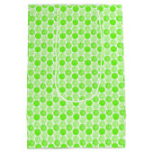 Pickleball Balls - Green Pickleball Balls op White Medium Cadeauzakje (Achterkant)