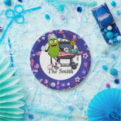 Pickleball Barbecue 4 juli Onafhankelijkheidsdag Papieren Bordje (Feest)