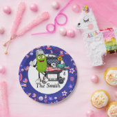 Pickleball Barbecue 4 juli Onafhankelijkheidsdag Papieren Bordje (Feest)