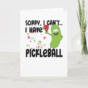 Pickleball Bat Player Hobby Pickle Sunset Kaart
