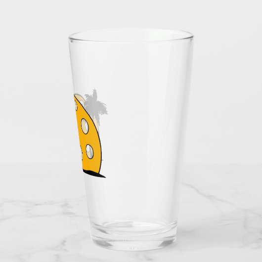 Pickleball Beach Sunset Glas (Links)