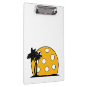 Pickleball Beach Sunset Klembord (Rechts)