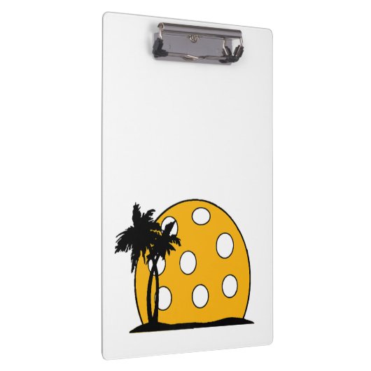 Pickleball Beach Sunset Klembord (Rechts)