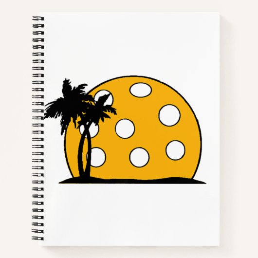 Pickleball Beach Sunset Notitieboek (Voorkant)