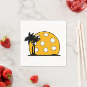 Pickleball Beach Sunset Servet (Insitu)