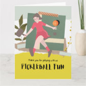 Pickleball Bedankkaart (Voorkant)