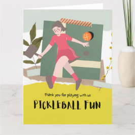 Pickleball Bedankkaart