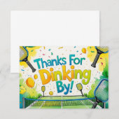 Pickleball Bedankkaart (Voorkant / Achterkant)