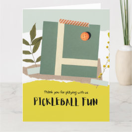 Pickleball Bedankkaart