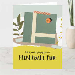 Pickleball Bedankkaart