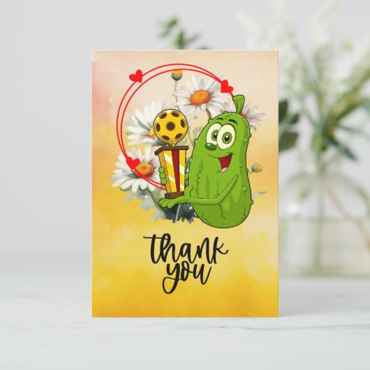 Pickleball Bedankkaart (Staand voorkant)