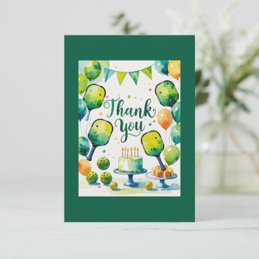 Pickleball Bedankkaart (Staand voorkant)