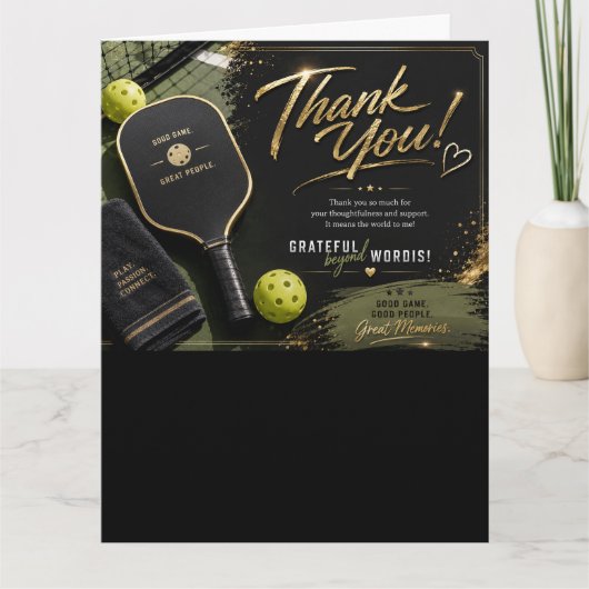 Pickleball bedankkaart (Voorkant)