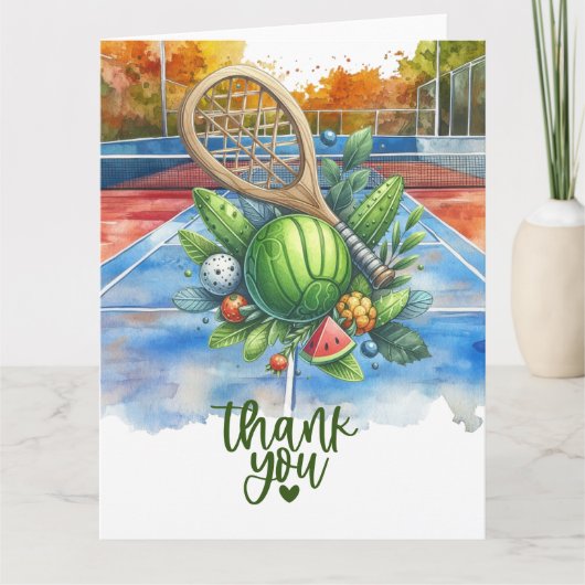 Pickleball Bedankkaart (Voorkant)