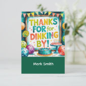 Pickleball Bedankkaart (Staand voorkant)