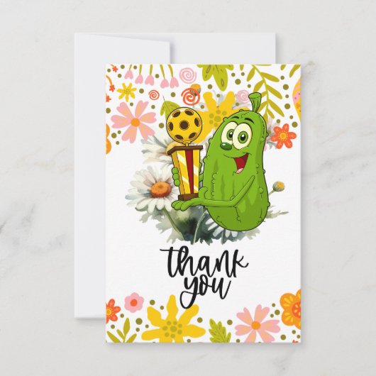 Pickleball Bedankkaart (Voorkant)