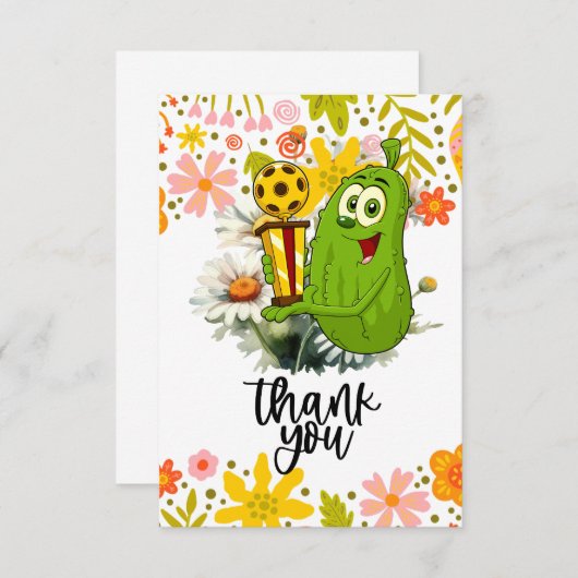 Pickleball Bedankkaart (Voorkant / Achterkant)