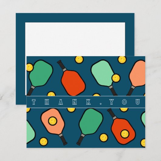 Pickleball bedankkaarten (Voorkant / Achterkant)