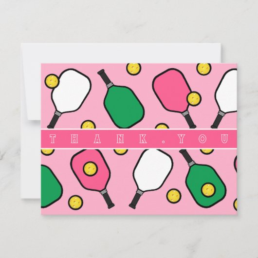 Pickleball bedankkaarten (Voorkant)