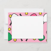 Pickleball bedankkaarten (Achterkant)