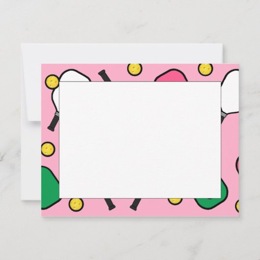 Pickleball bedankkaarten (Achterkant)