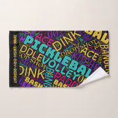 pickleball-belettering handdoek (Handdoek)