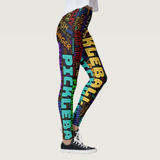 pickleball-belettering leggings (Rechts)
