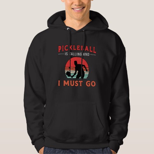 Pickleball belt en ik moet naar Paddle Player Hoodie (Voorkant)