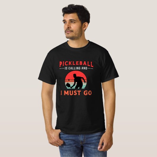 Pickleball belt en ik moet naar Paddle Player. T-shirt (Voorkant volledig)