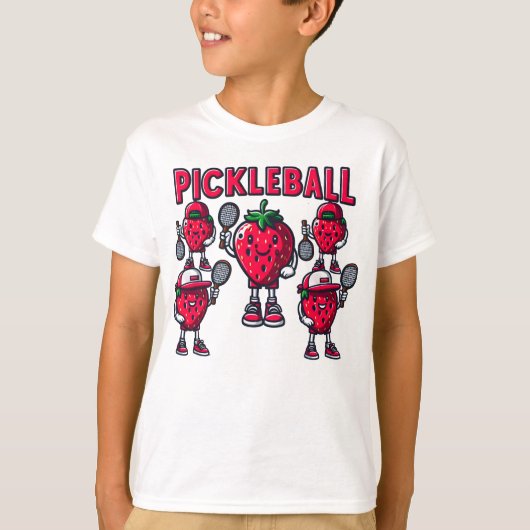 Pickleball & Berries Pickleball & Berries Grappig T-shirt (Voorkant)