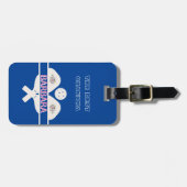 Pickleball Best Grandma Floral Paddle Bagagelabel (Voorkant horizontaal)