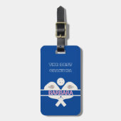 Pickleball Best Grandma Floral Paddle Bagagelabel (Voorkant verticaal)