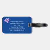 Pickleball Best Grandma Floral Paddle Bagagelabel (Achterkant horizontaal)