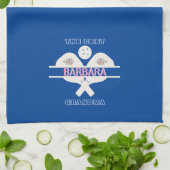 Pickleball Best Grandma Floral Paddle Theedoek (Gevouwen)