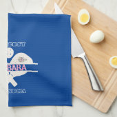 Pickleball Best Grandma Floral Paddle Theedoek (Quarter Fold)