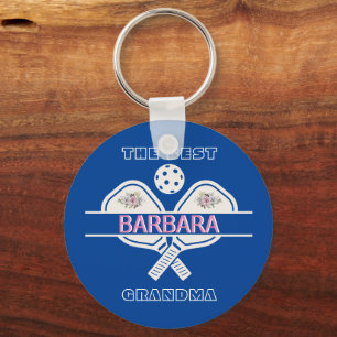 Pickleball Best Grandma Paddles Voornaam Sleutelhanger