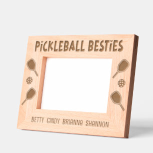 Pickleball Besties Groep van Vrouwen Vrienden Name Gegraveerde Lijstjes