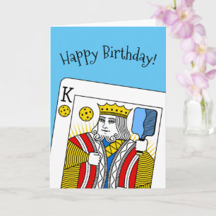Pickleball Birthday Card - Pickleball King Kaart