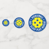 Pickleball Birthday party confetti voor viering (Voorkanten)